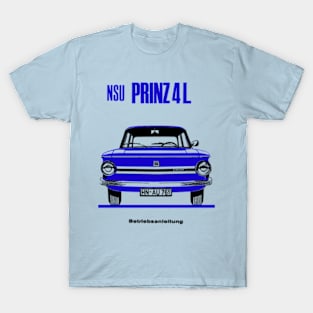 NSU PRINZ 4L - owners handbook T-Shirt